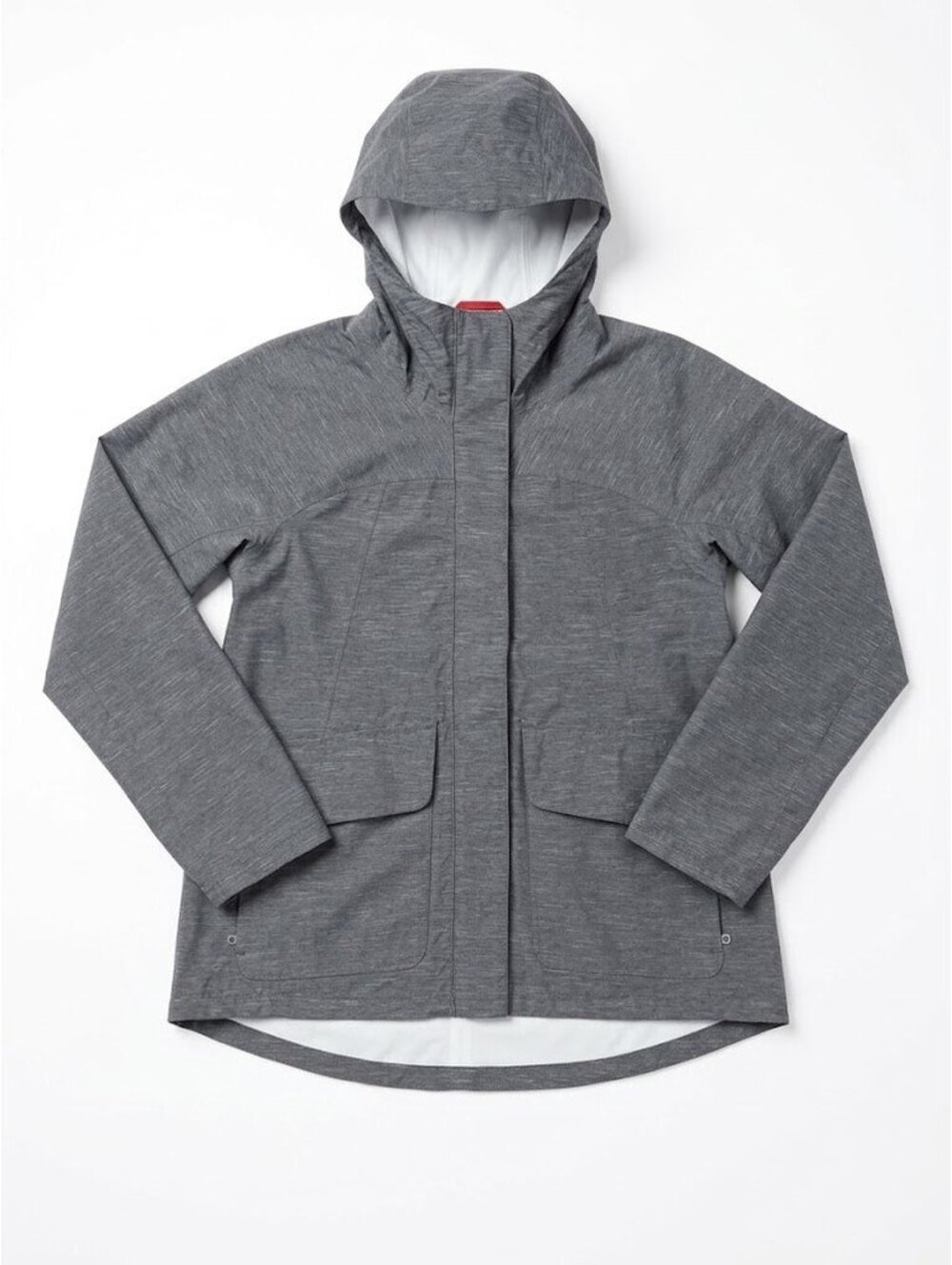 prAna Winter Maritime Rain Jacket Women’s S Gray Waterproof Hooded Windbreaker